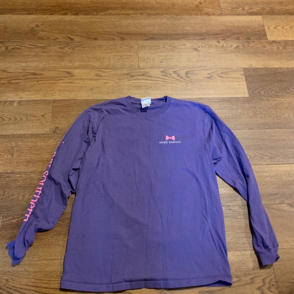 Simply Southern Preppy Shoe Shirt L